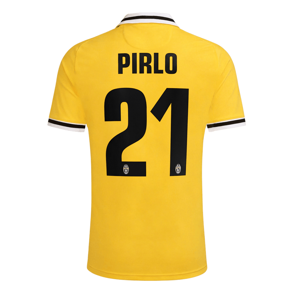 PIRLO #21 Retro Juventus Away Soccer Jersey 2013/14 Yellow