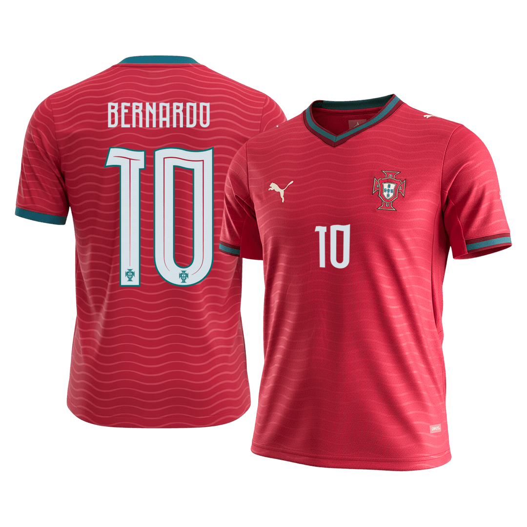 BERNARDO#10 Portugal Home Soccer Jersey World Cup 2026 Red