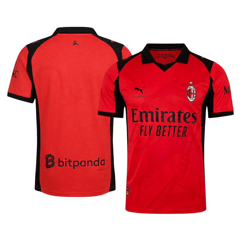 AC Milan x Slam Jam Soccer Jersey 2025/26 Red