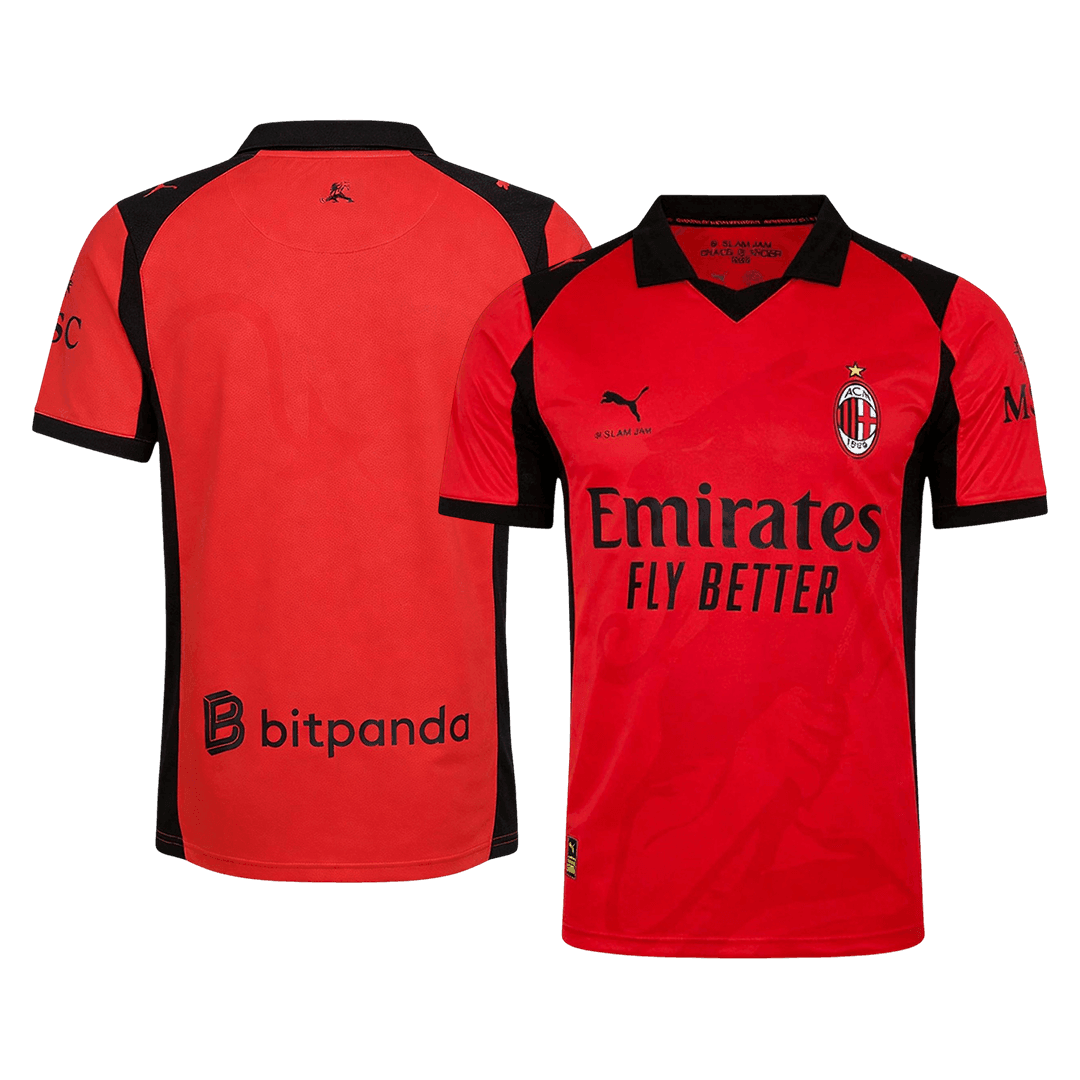 AC Milan x Slam Jam Soccer Jersey 2025/26 Red