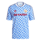 Retro Manchester United Away Soccer Jersey 1990/92 Blue
