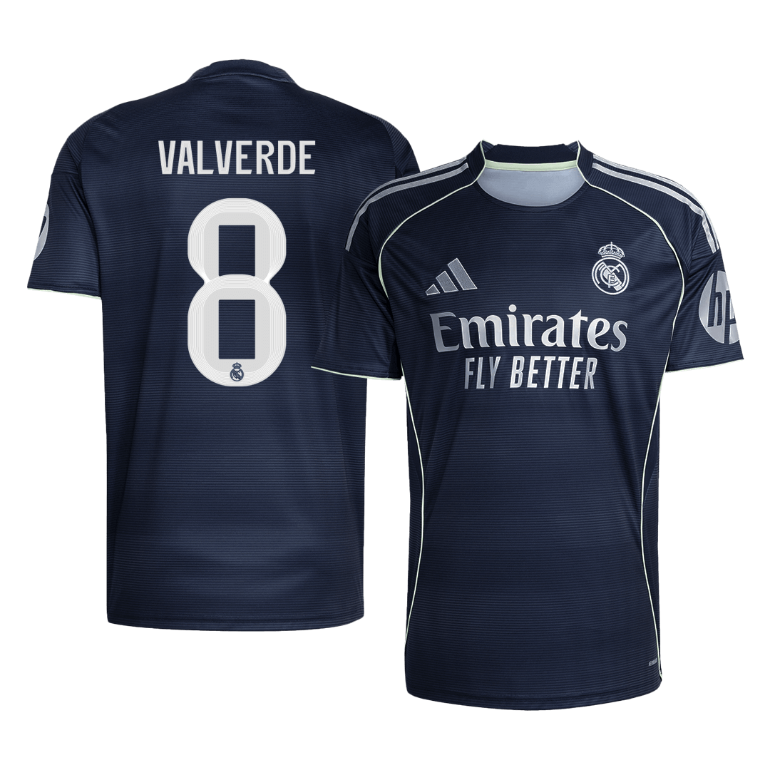 Real Madrid 2025/26 Away Soccer Jersey - VALVERDE #8