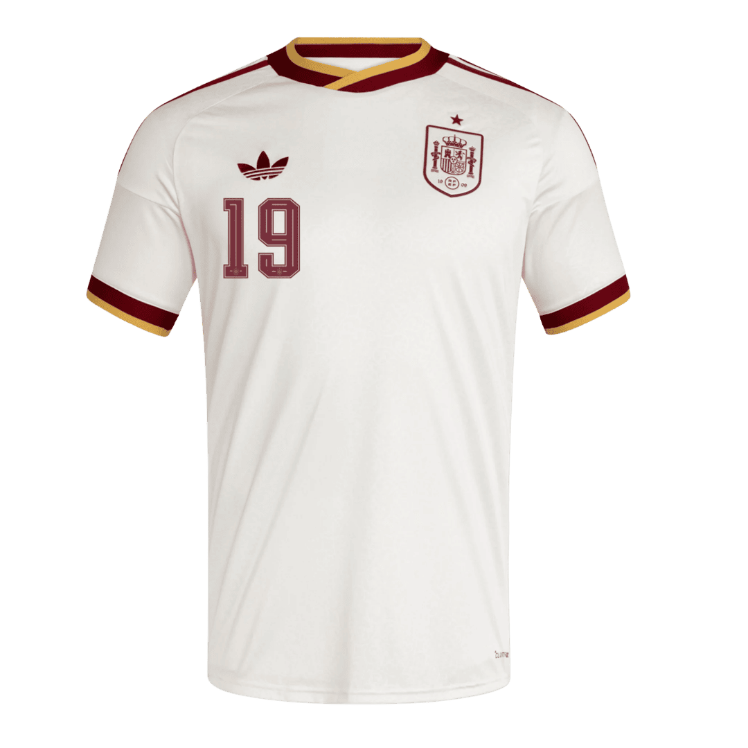LAMINE YAMAL #19 Spain Away Soccer Jersey World Cup 2026 White