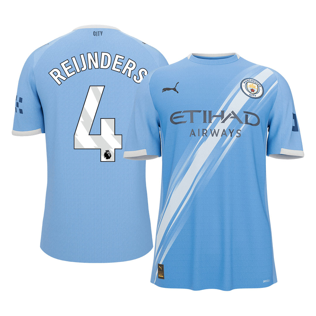 Manchester City 2025/26 Home Soccer Jersey - REIJNDERS #4