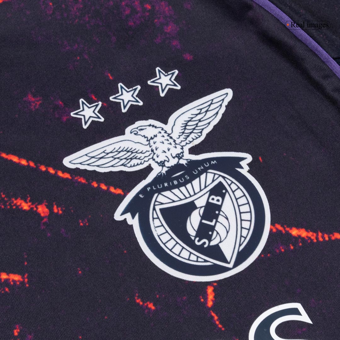 Benfica Fourth Away Soccer Jersey 2025/26 Navy