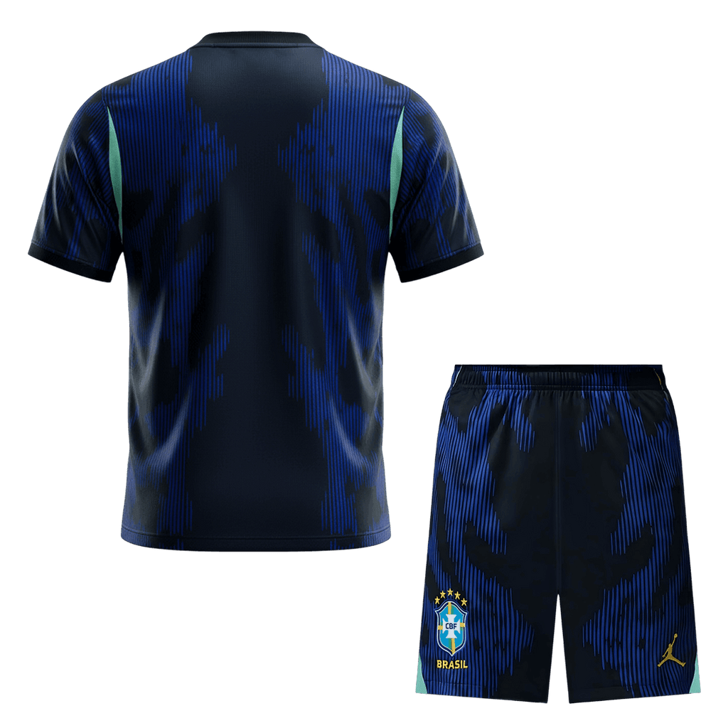 Brazil Away Soccer Jersey Kit(Jersey+Shorts) World Cup 2026