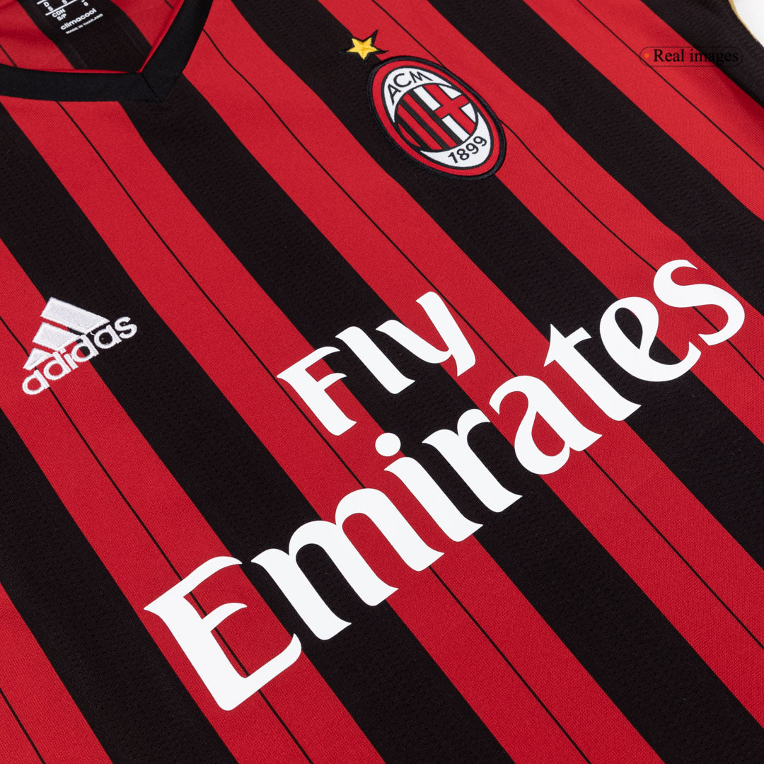Retro 13/14 AC Milan Home Soccer Jersey Red&Black