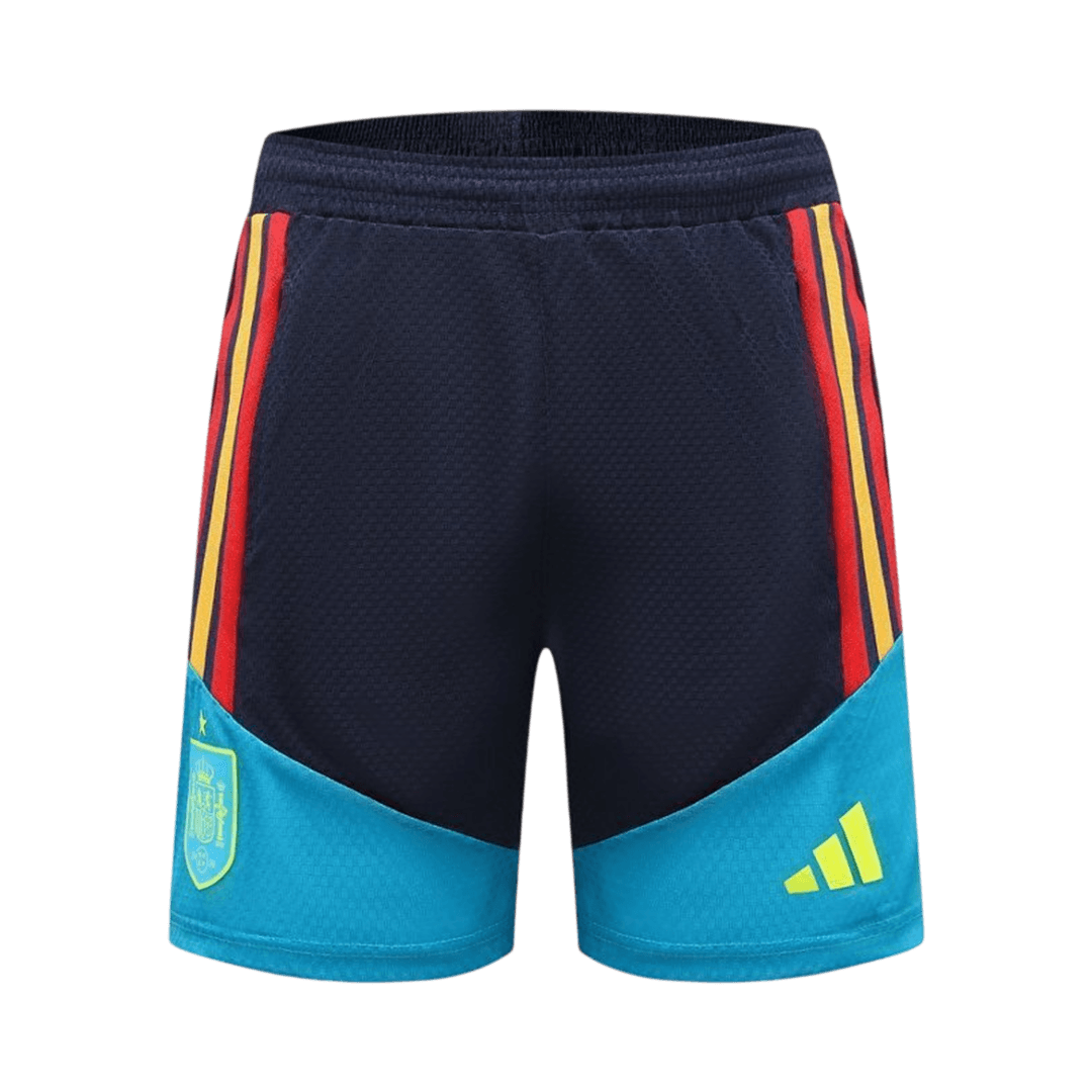 Player Version Spain Pre-match Soccer Jersey Kit(Jersey+Shorts) World Cup 2026 Blue