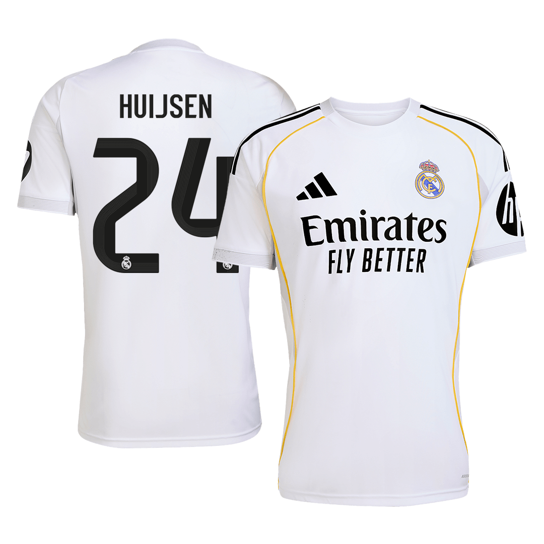 Real Madrid 2025/26 Home Soccer Jersey - HUIJSEN #24
