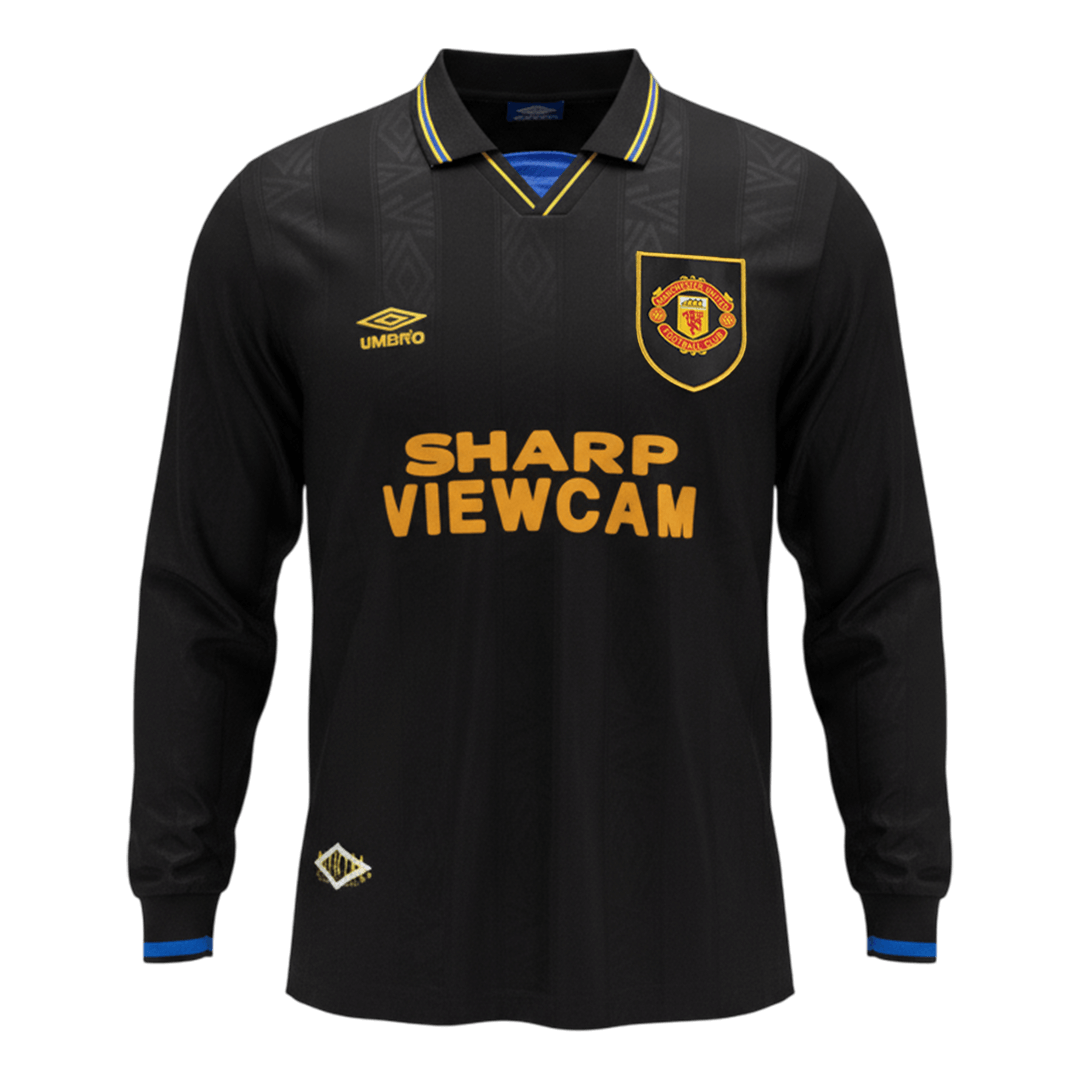 Manchester United 1993/94 Retro Away Long Sleeve Soccer Jersey