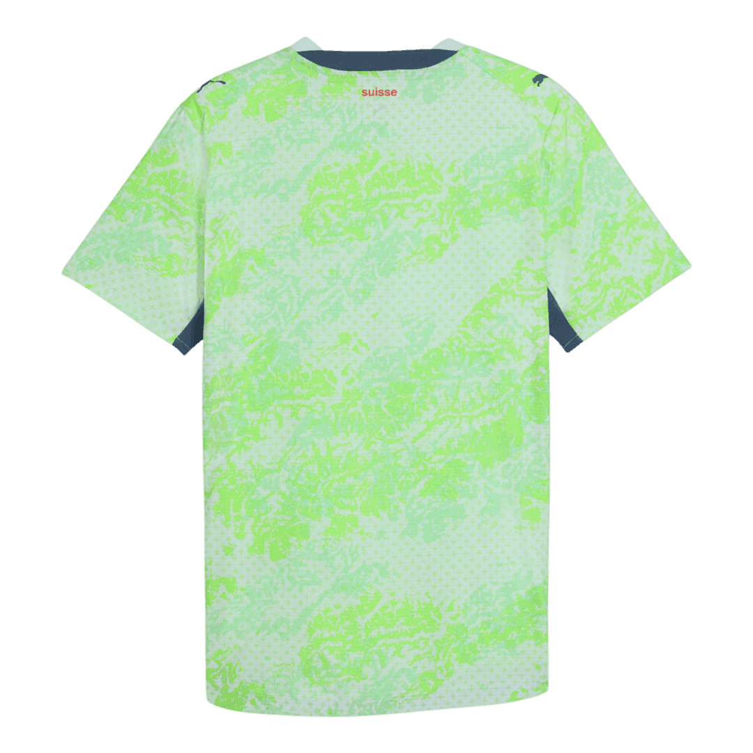 Switzerland Away Soccer Jersey World Cup 2026 Green