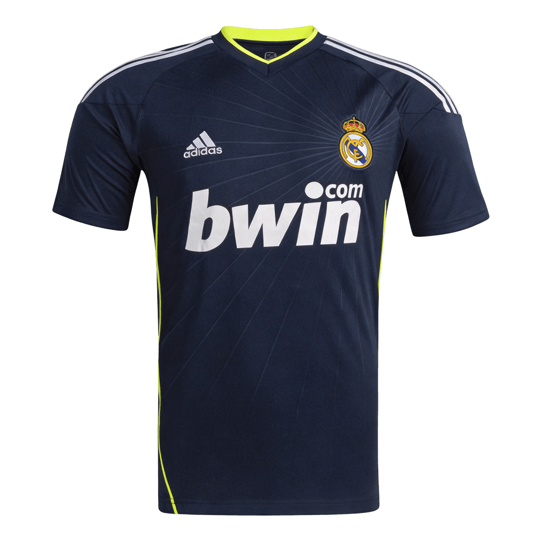 Men Retro Fan Version 10/11 Real Mardid Away Soccer Jersey Black