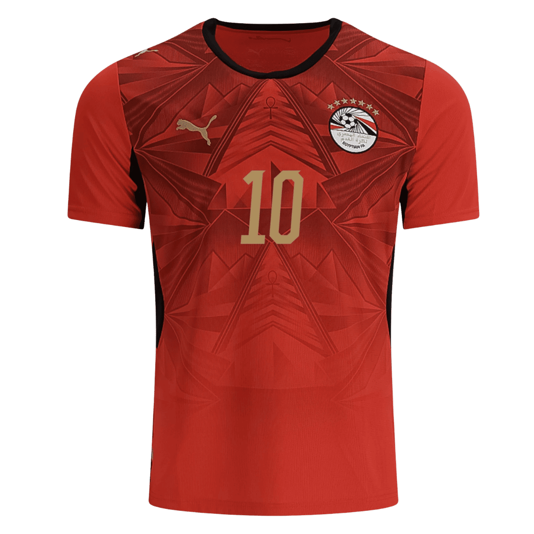M.SALAH #10 Egypt Home Soccer Jersey World Cup 2026 Red