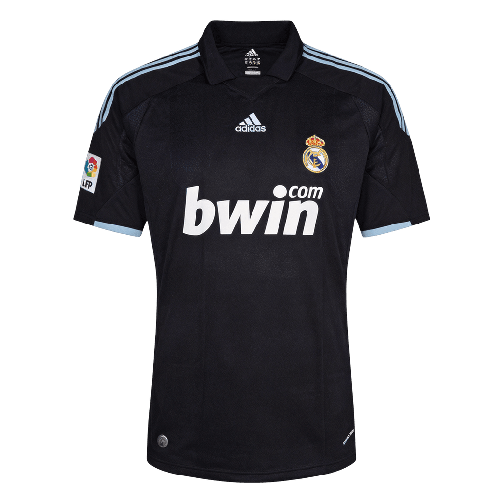 Men Retro Fan Version 09/10 Real Mardid Away Soccer Jersey Black