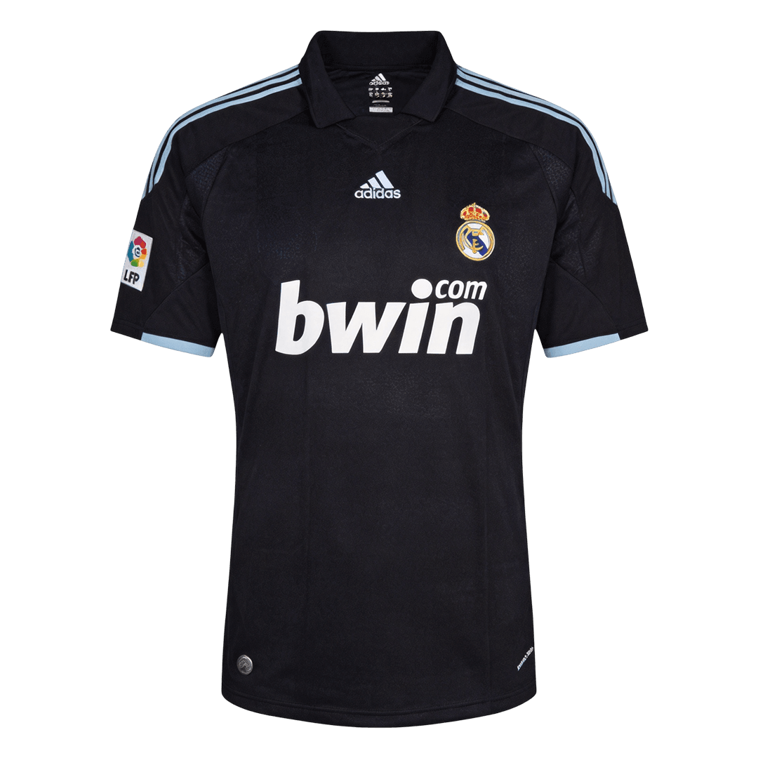 Men Retro Fan Version 09/10 Real Mardid Away Soccer Jersey Black