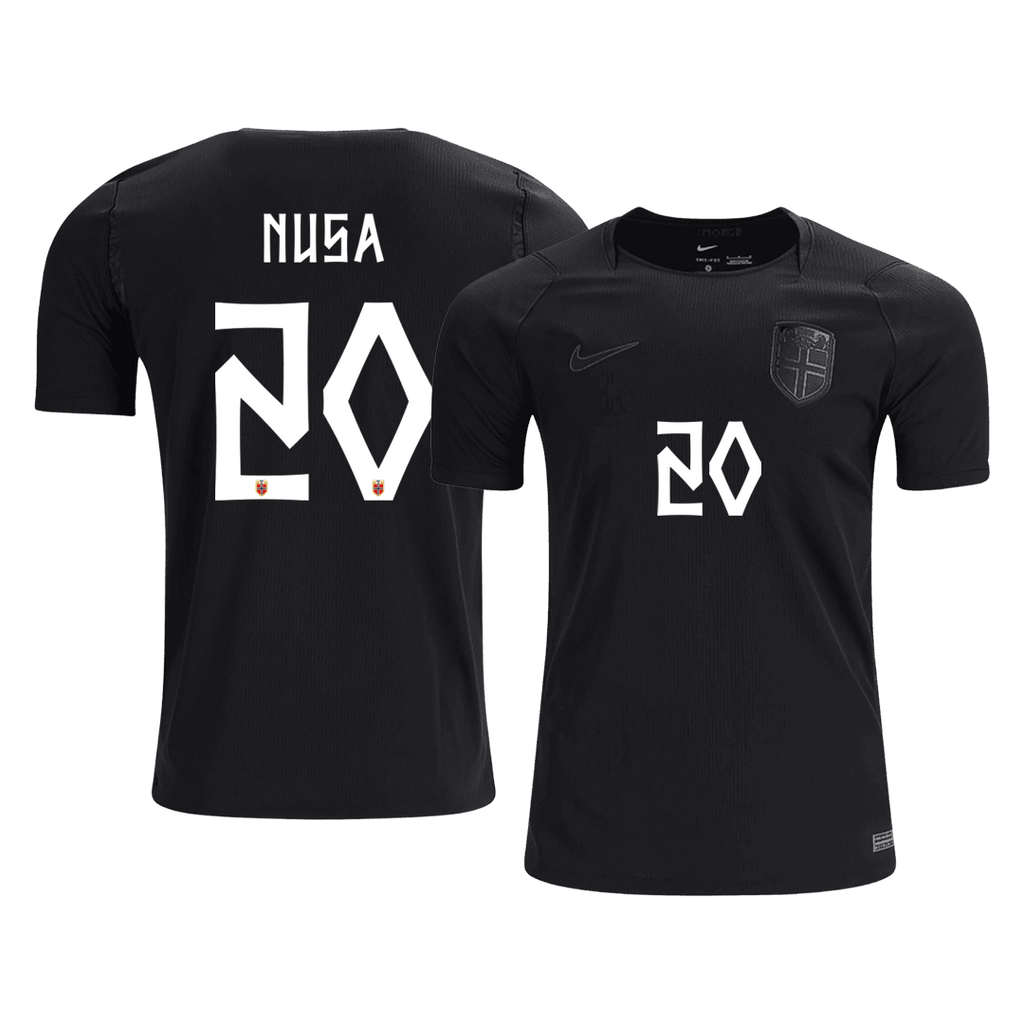 NUSA #20 Norway Away Soccer Jersey World Cup 2026 Black