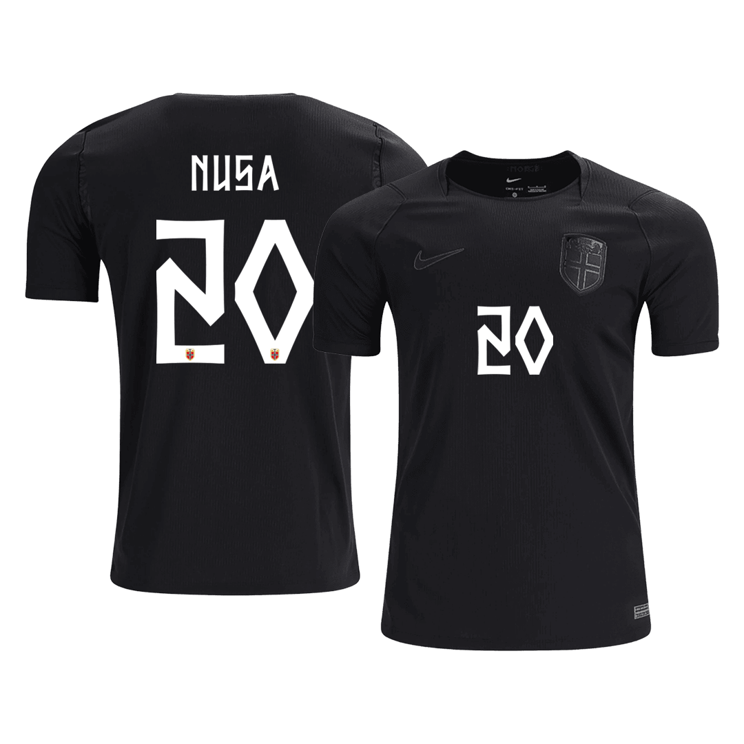 NUSA #20 Norway Away Soccer Jersey World Cup 2026 Black