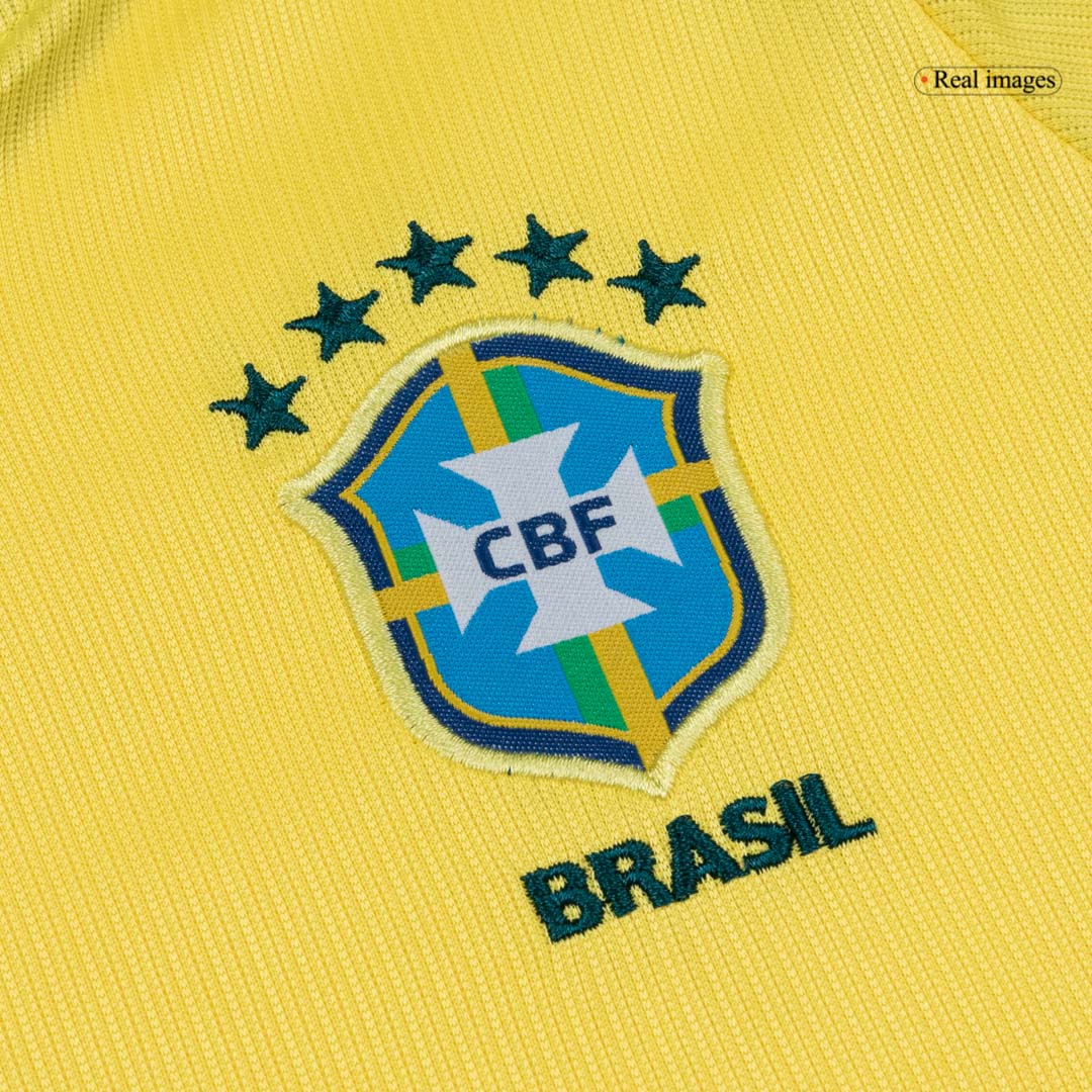 Kid's Brazil Home Soccer Jersey Kit(Jersey+Shorts) World Cup 2026 Yellow