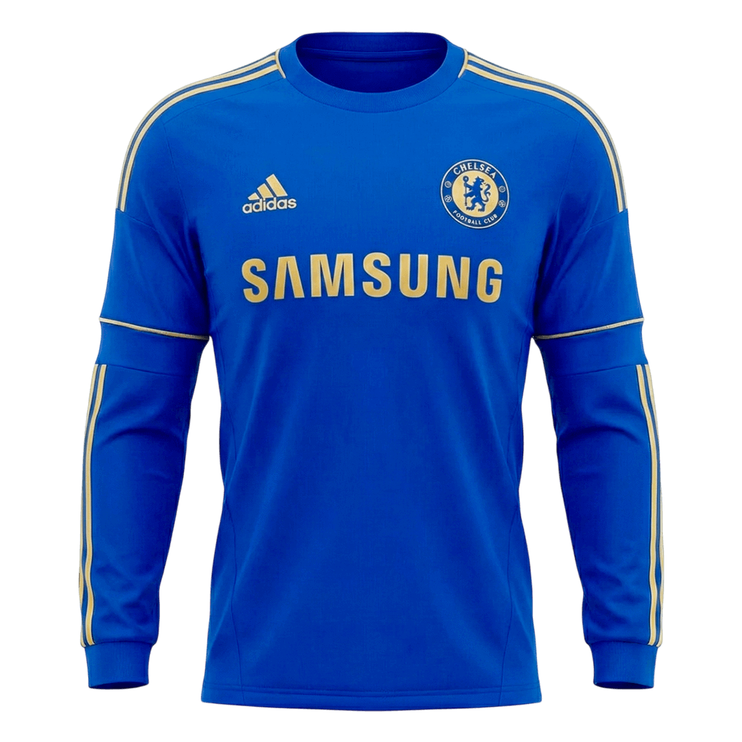 Chelsea 2012/13 Retro Home Long Sleeve Soccer Jersey