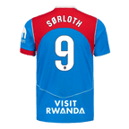 SØRLOTH #9 Player Version Madridl Third Soccer Jersey 25/26 Blue
