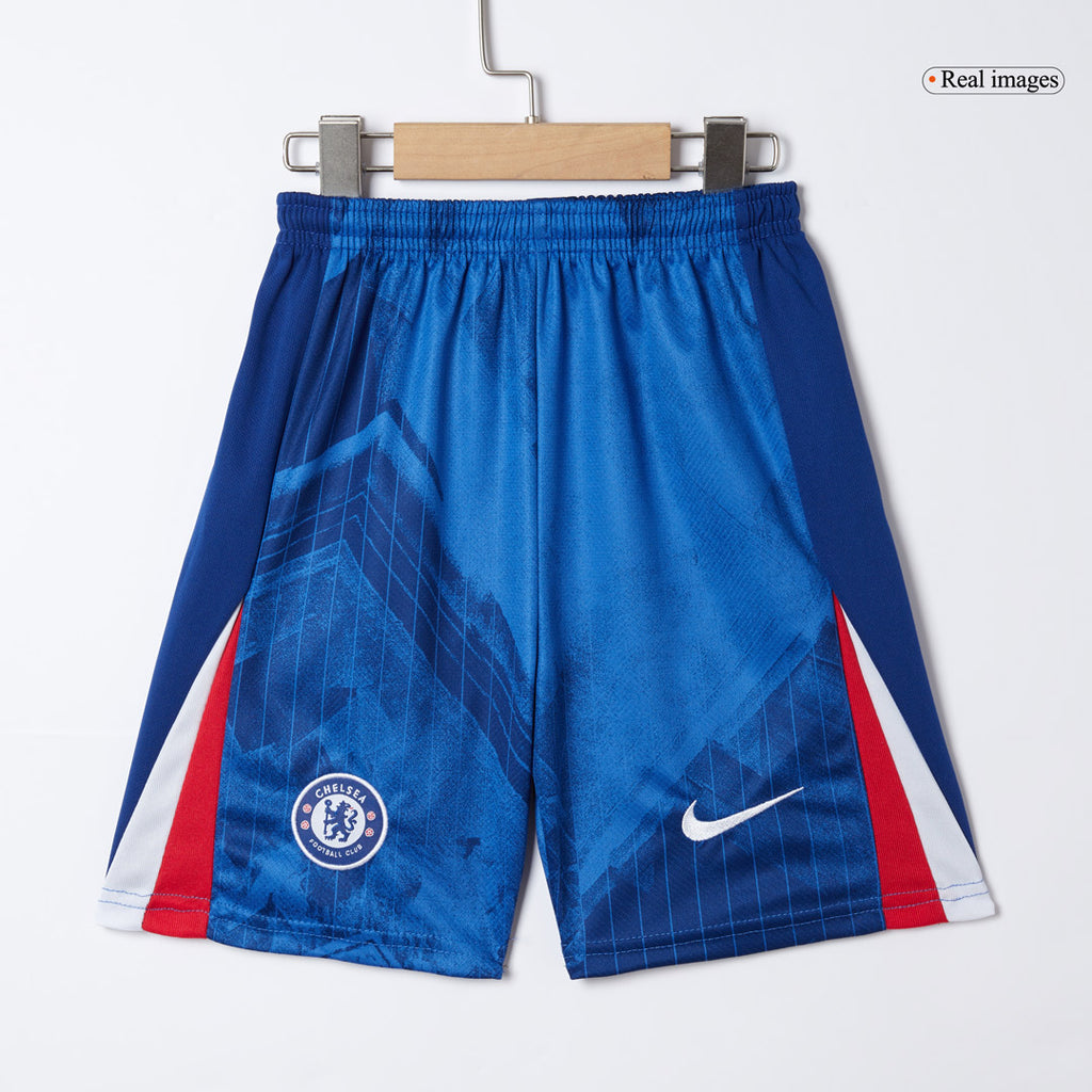 Kid's Chelsea Home Soccer Jersey Kit(Jersey+Shorts) 2025/26 Blue
