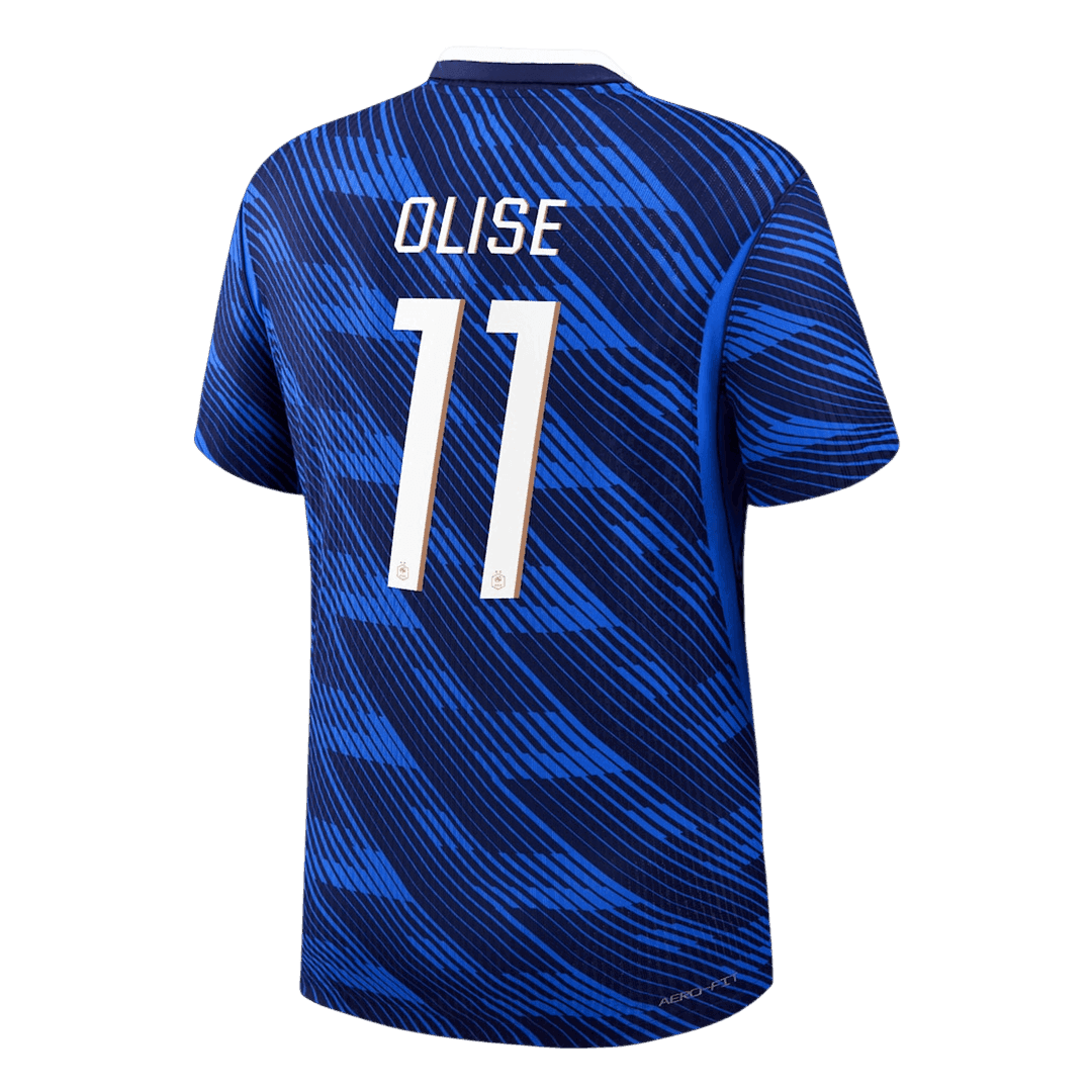 OLISE #11 Player Version France Home Soccer Jersey World Cup 2026 Blue