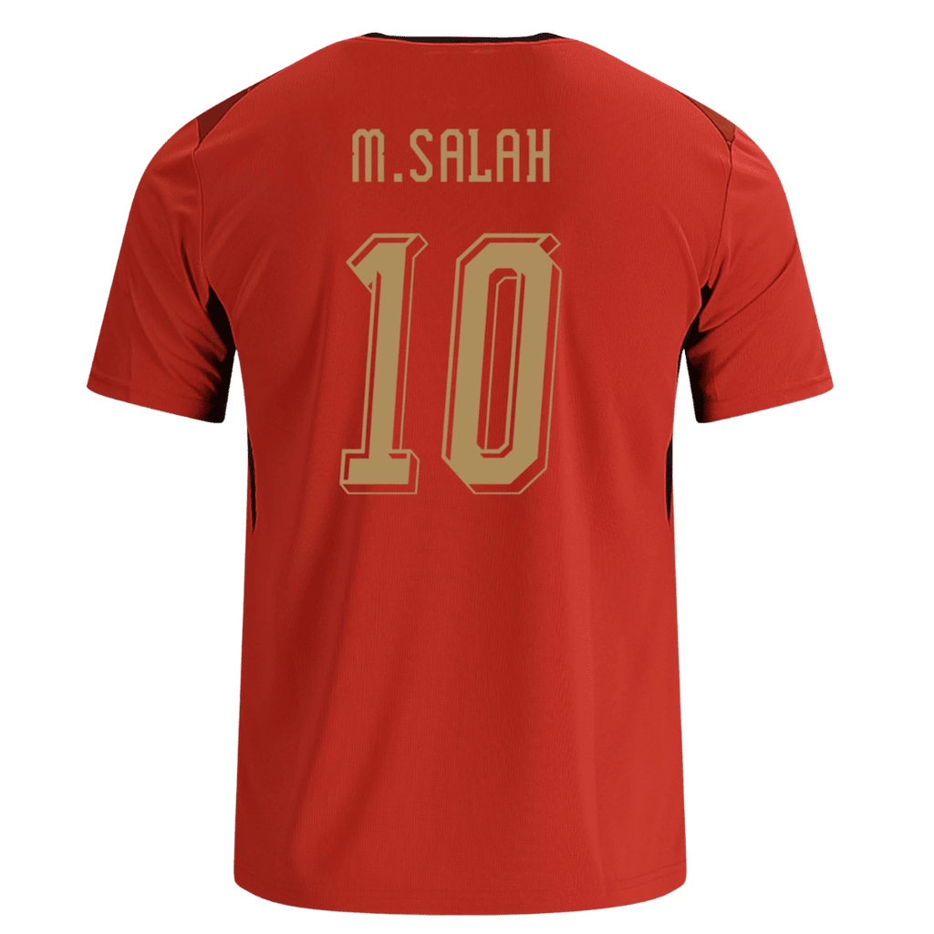 M.SALAH #10 Egypt Home Soccer Jersey World Cup 2026 Red