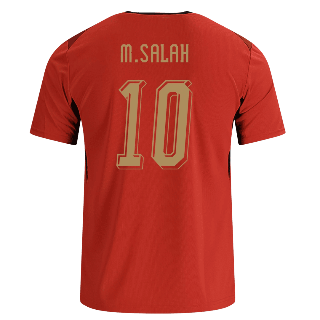 M.SALAH #10 Egypt Home Soccer Jersey World Cup 2026 Red