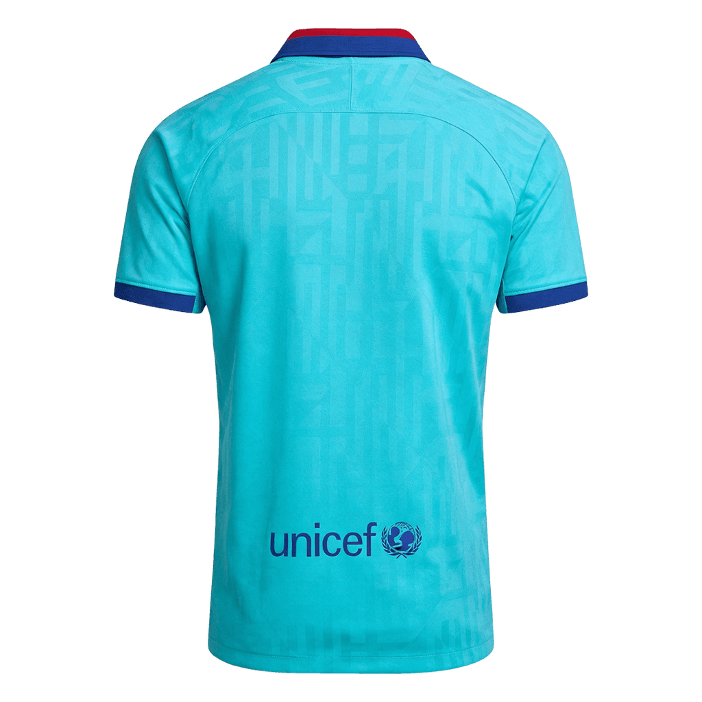Retro Fan Version 2019/20 Barcelona Third Soccer Jersey Teal
