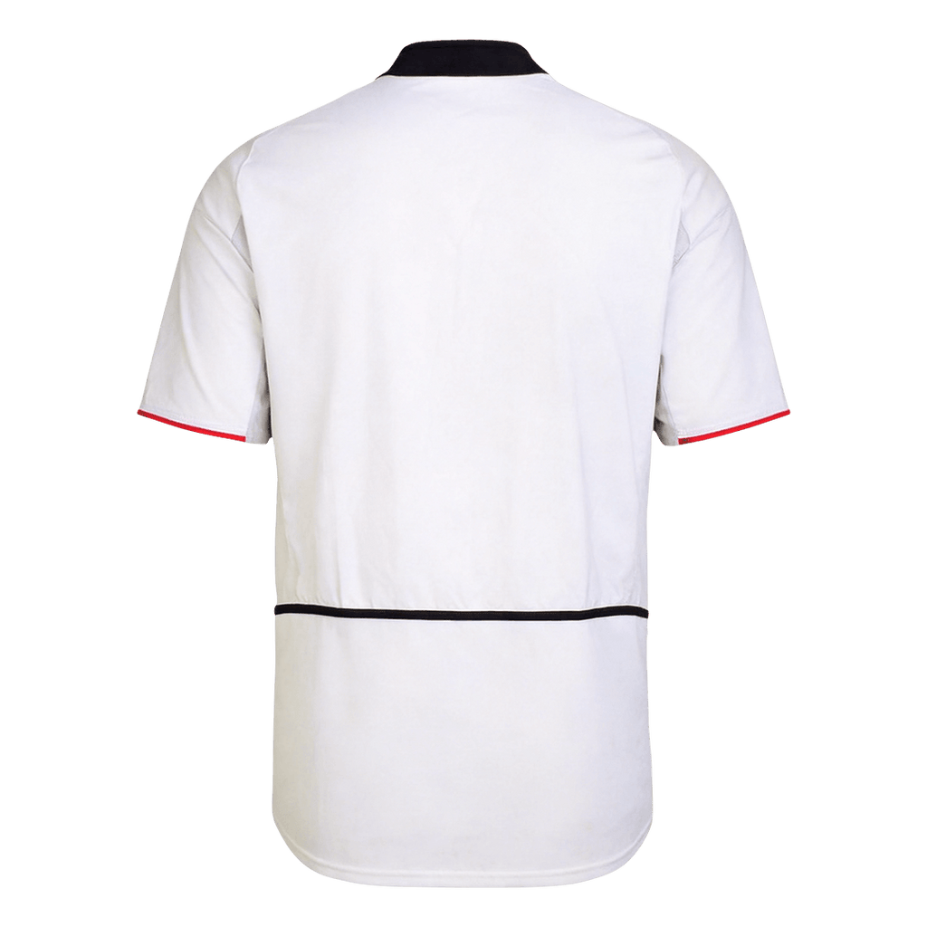Men Retro Fan Version 02/03 Manchester United Away Soccer Jersey White