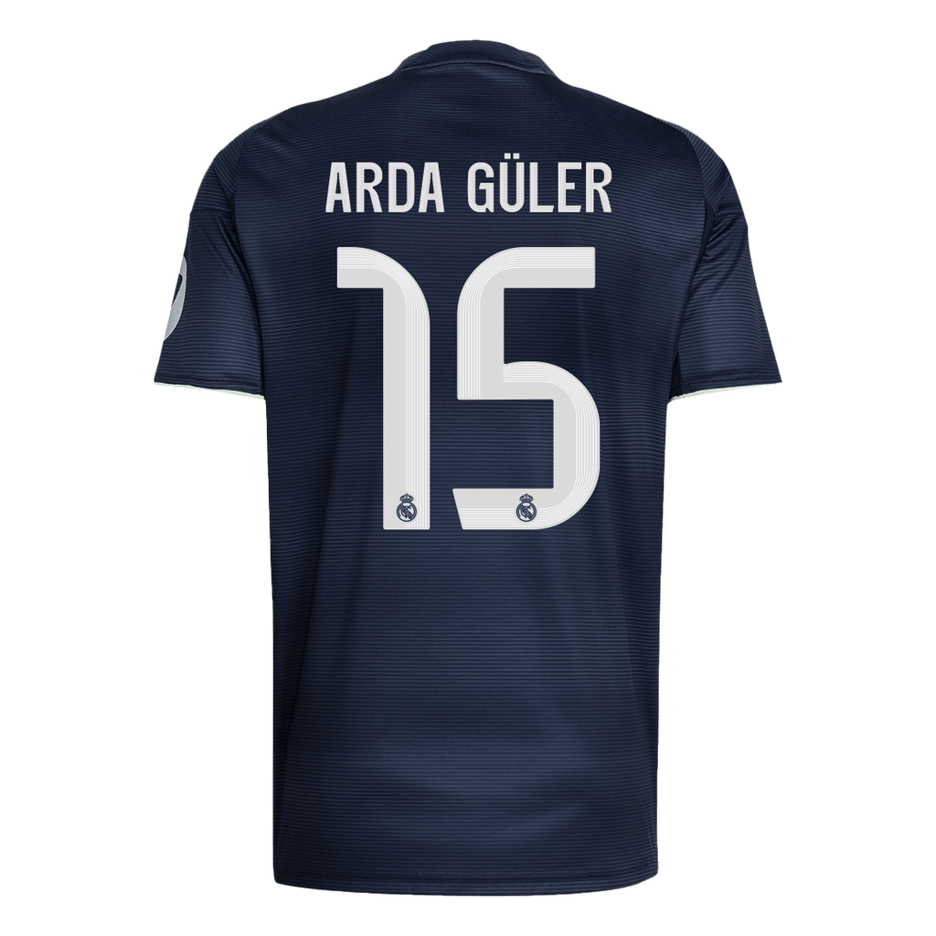 ARDA GÜLER #15 Real Madrid Away Soccer Jersey 2025/26 Navy