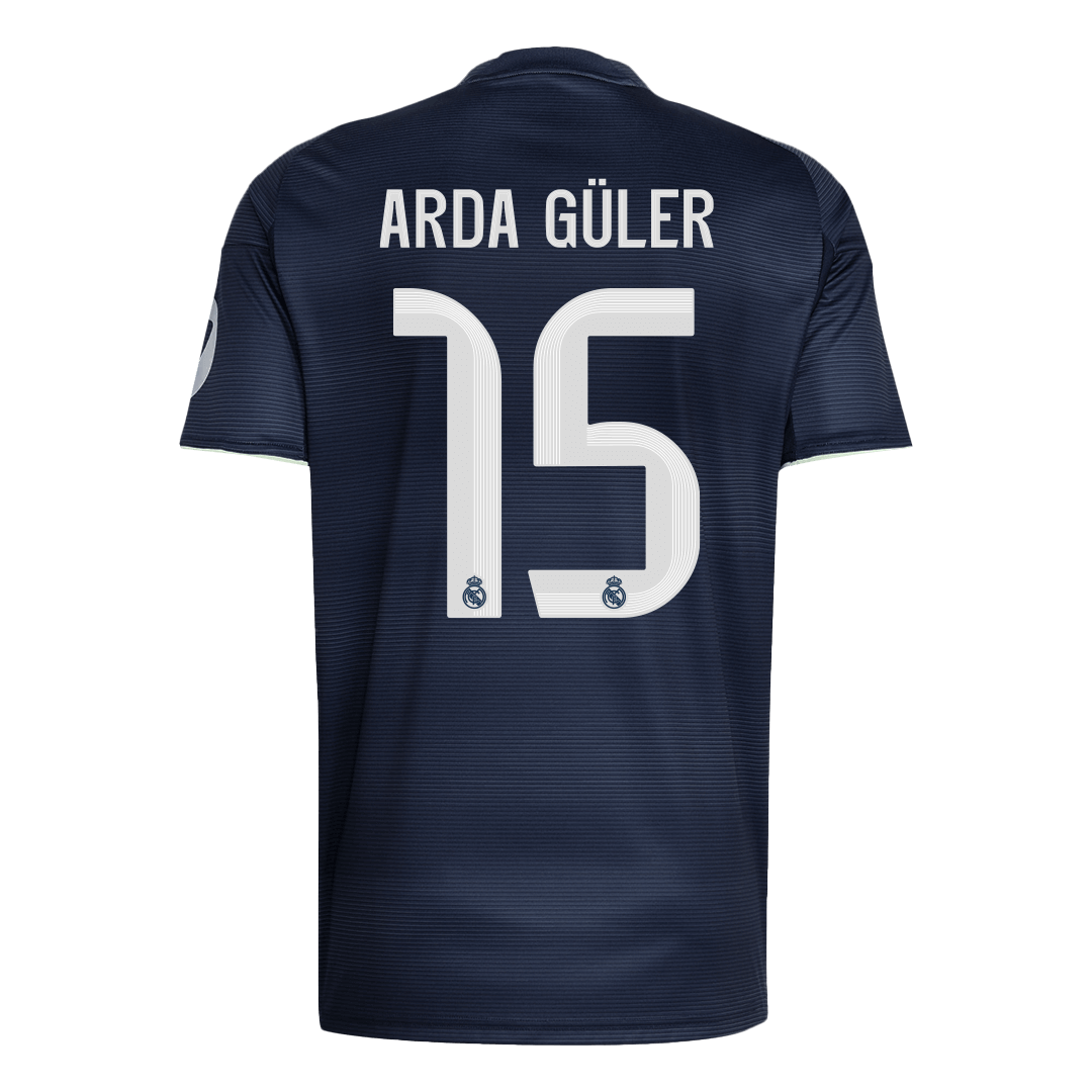 ARDA GÜLER #15 Real Madrid Away Soccer Jersey 2025/26 Navy