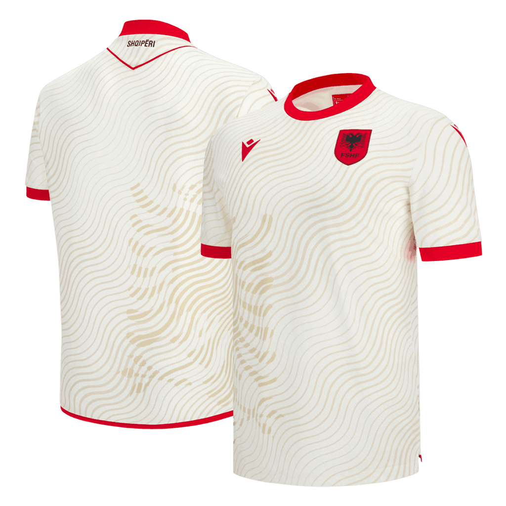 Albania Away Soccer Jersey World Cup 2026 White