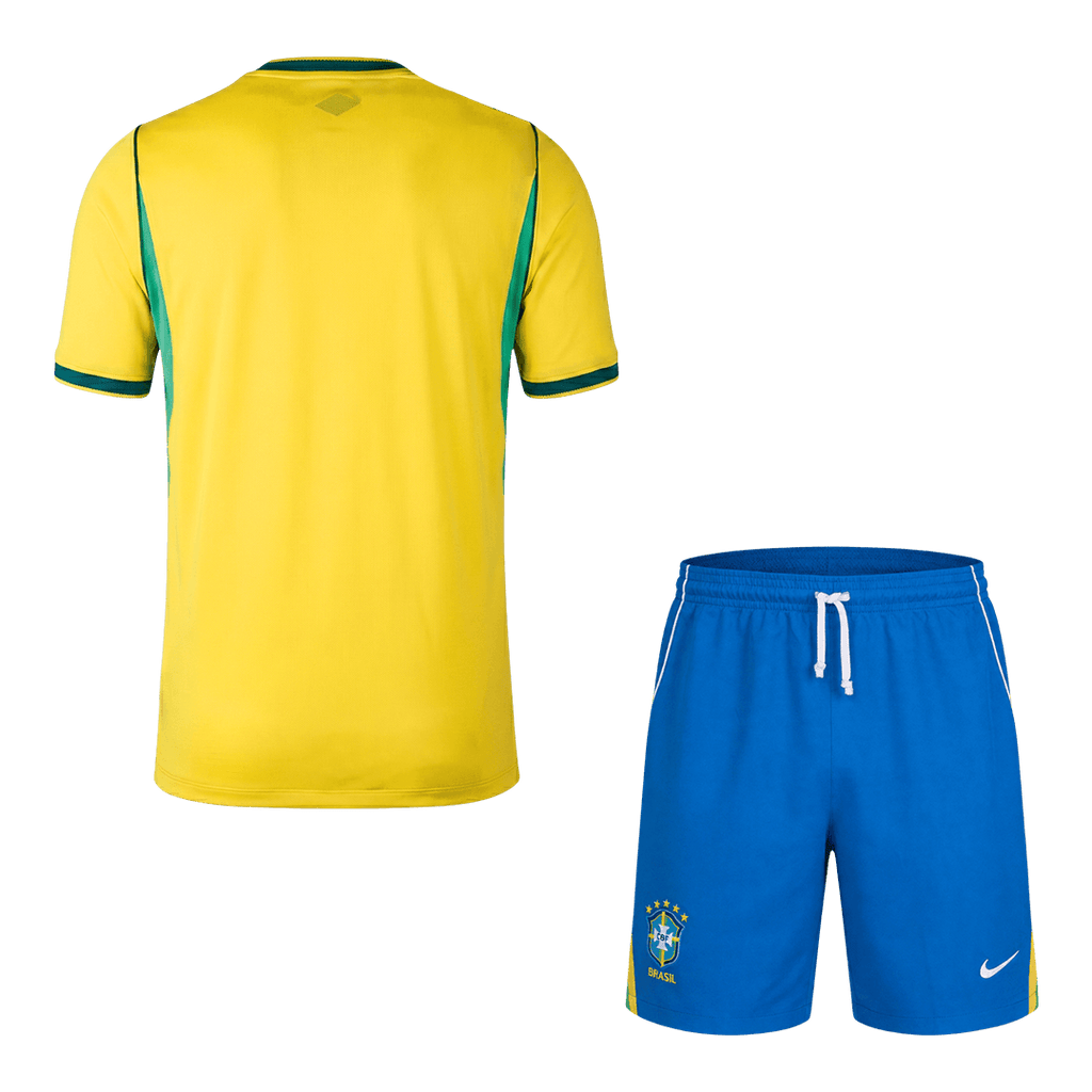 Brazil Home Soccer Jersey Kit (Jersey+Shorts) World Cup 2026 Yellow