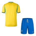 Brazil Home Soccer Jersey Kit (Jersey+Shorts) World Cup 2026 Yellow