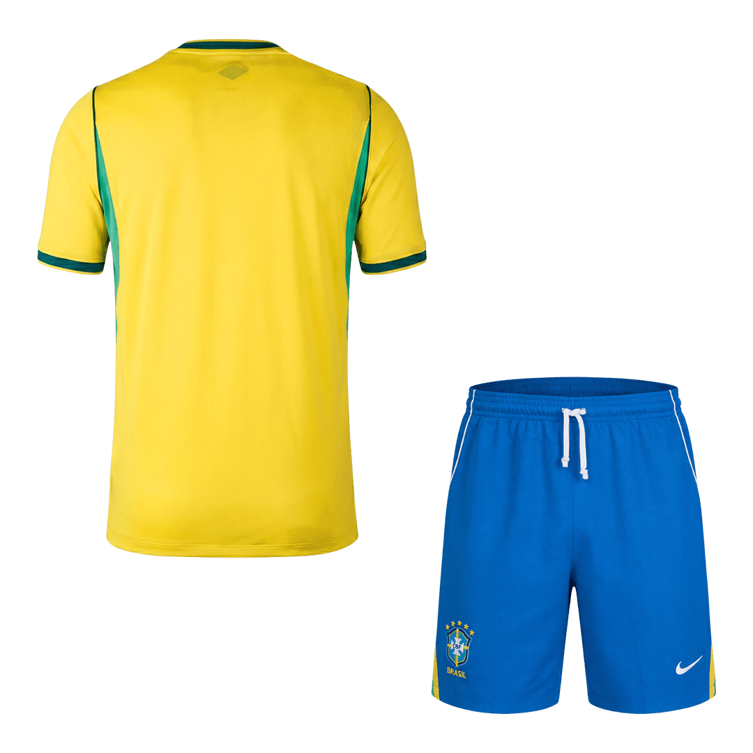 Brazil Home Soccer Jersey Kit (Jersey+Shorts) World Cup 2026 Yellow