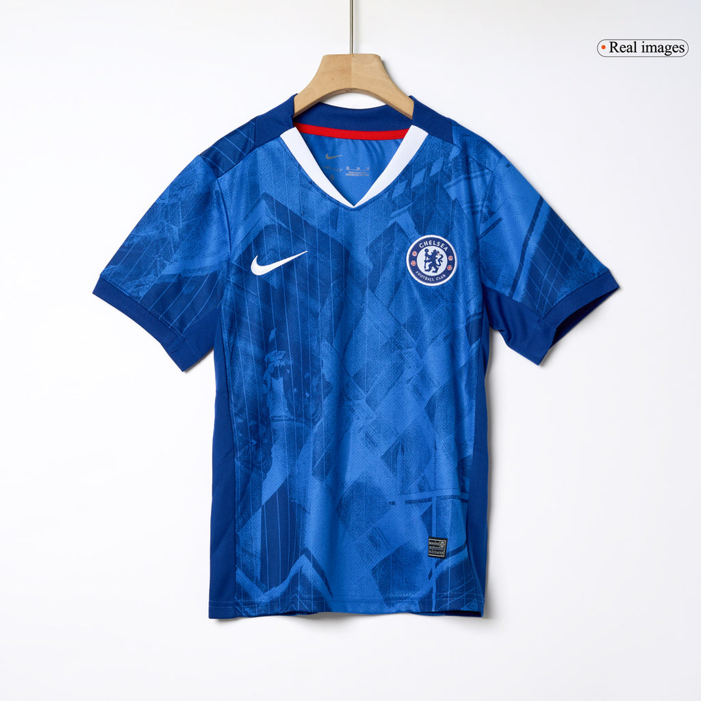 Kid's Chelsea Home Soccer Jersey Kit(Jersey+Shorts) 2025/26 Blue