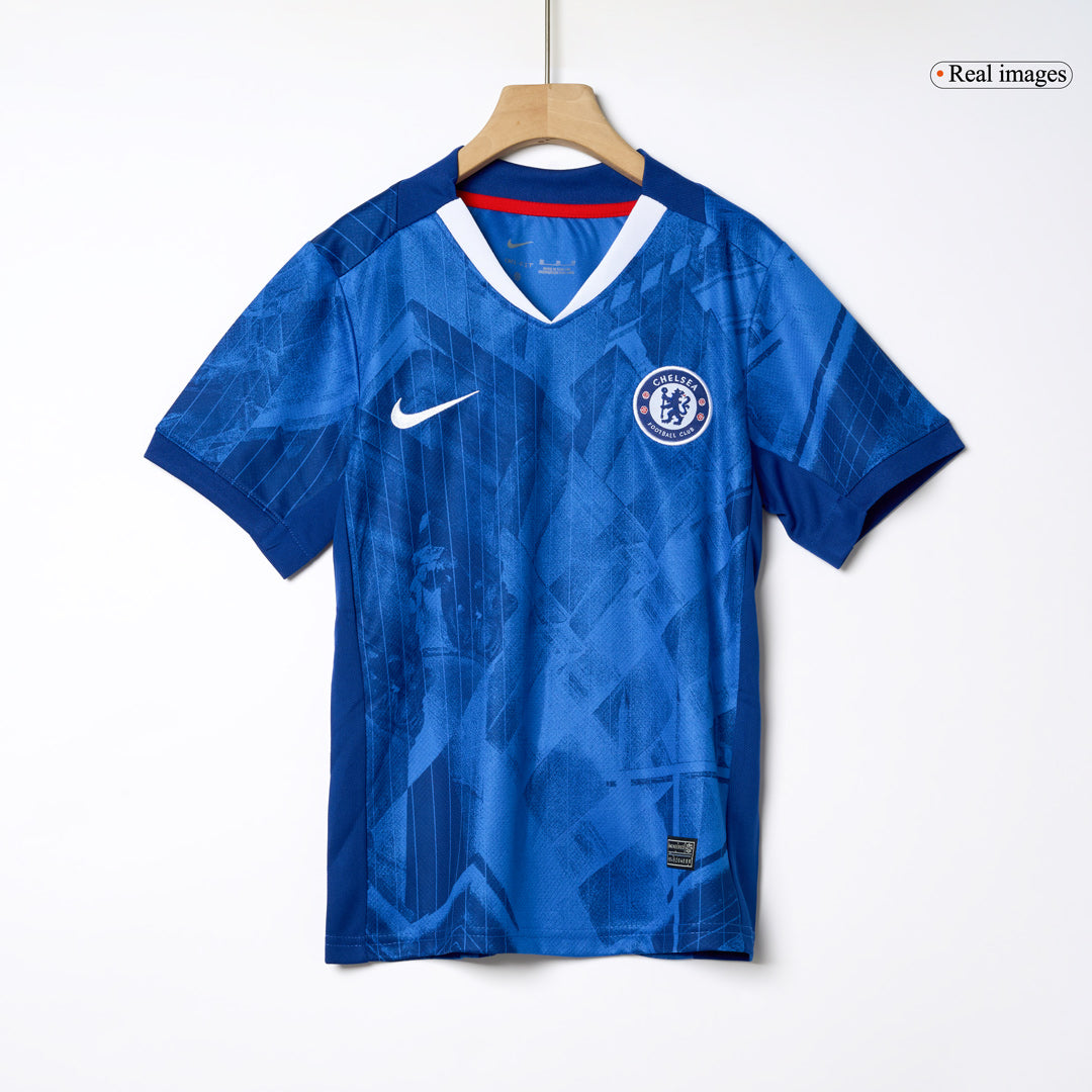 Kid's Chelsea Home Soccer Jersey Kit(Jersey+Shorts) 2025/26 Blue