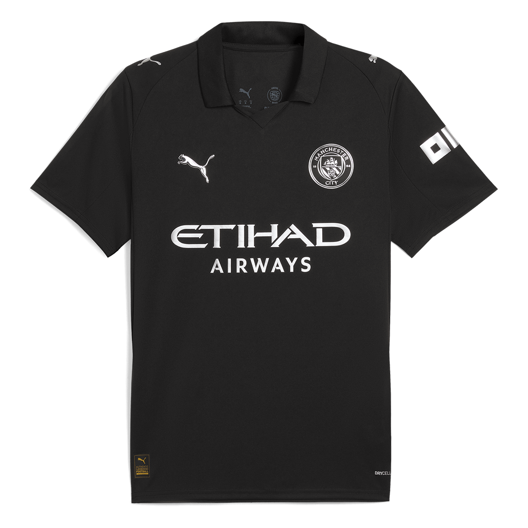 CHERKI #10 Manchester City Away Soccer Jersey 2025/26 Black