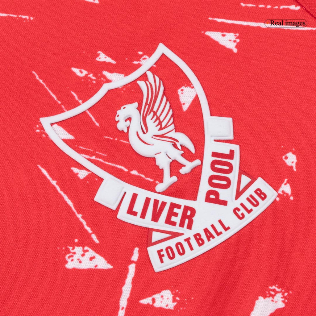 Retro 89/91 Liverpool Home Soccer Jersey Red