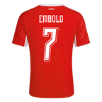 EMBOLO #7 Switzerland Home Soccer Jersey World Cup 2026 Red