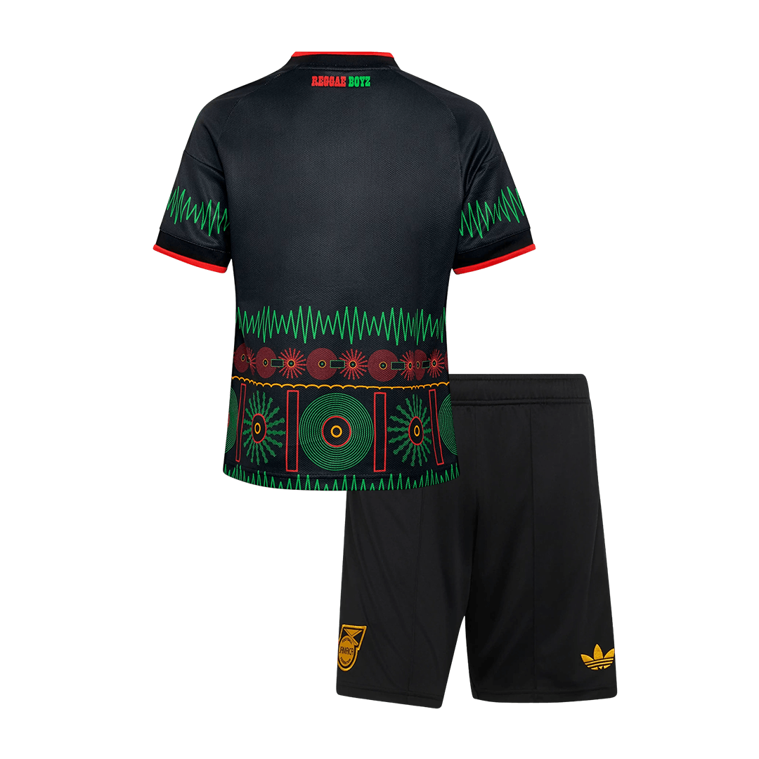 Kids Jamaica Away Soccer Jersey Kit (Jersey+Shorts) World Cup 2026 Black