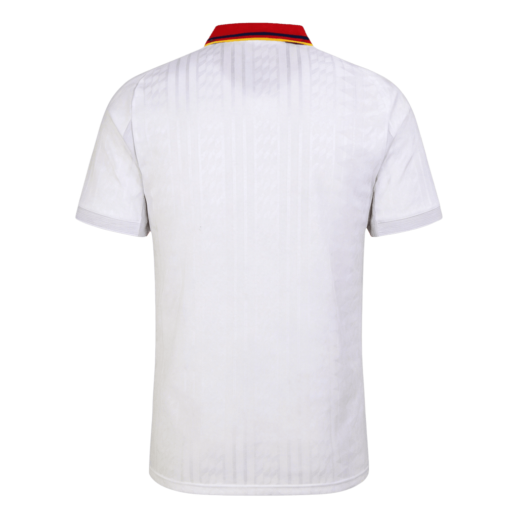 Men Retro Fan Version 1994 Spain Away Soccer Jersey White