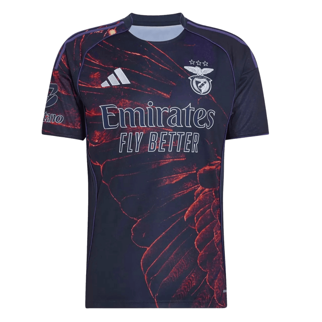 Benfica Fourth Away Soccer Jersey 2025/26 Navy