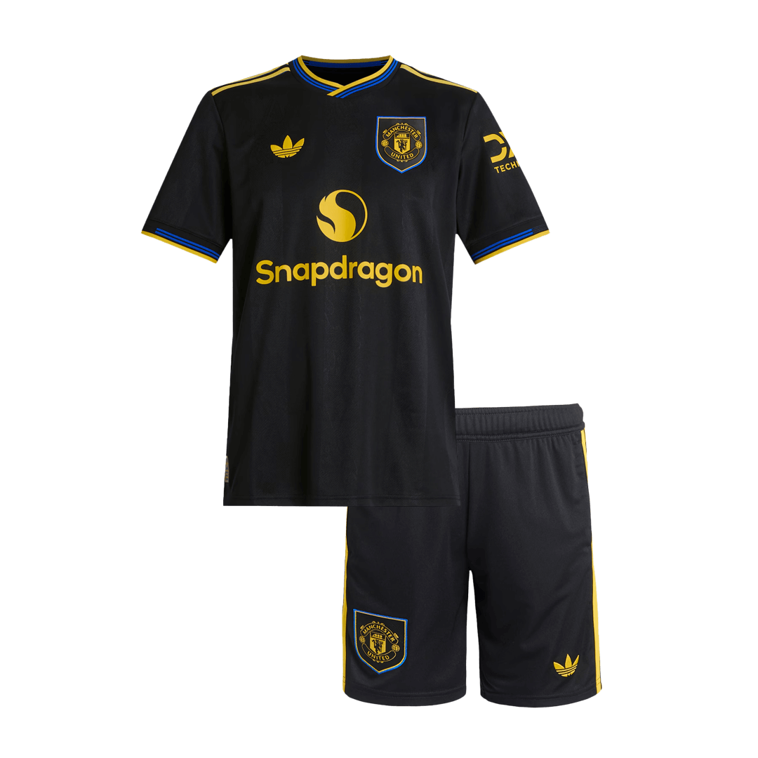 Kids Manchester United 2025/26 Third Soccer Kit