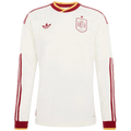 Men Fan 2026 Spain Away Long Sleeve Soccer Jersey World Cup 2026 White