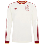 Men Fan 2026 Spain Away Long Sleeve Soccer Jersey World Cup 2026 White
