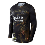 PSG Jordan Night Edition Long Sleeve Soccer Jersey 2025/26 Black