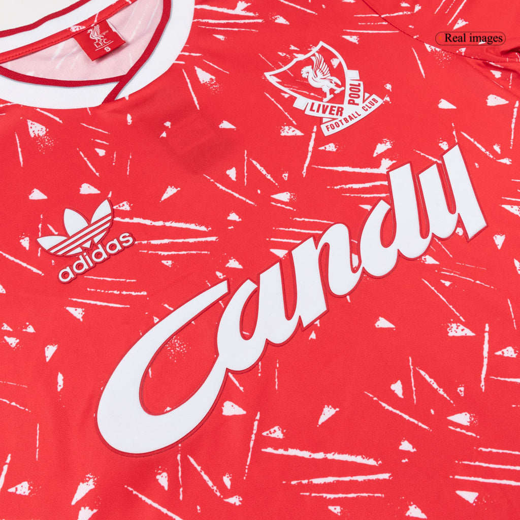 Retro 89/91 Liverpool Home Soccer Jersey Red