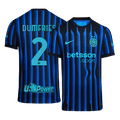 Inter Milan 2025/26 Home Soccer Jersey - DUMFRIES #2 - Player Version